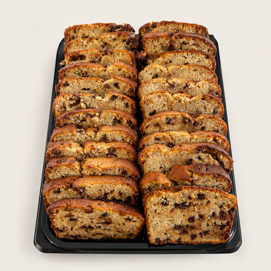 Chocolate Chip Banana Bread Platter – 20 Slices
